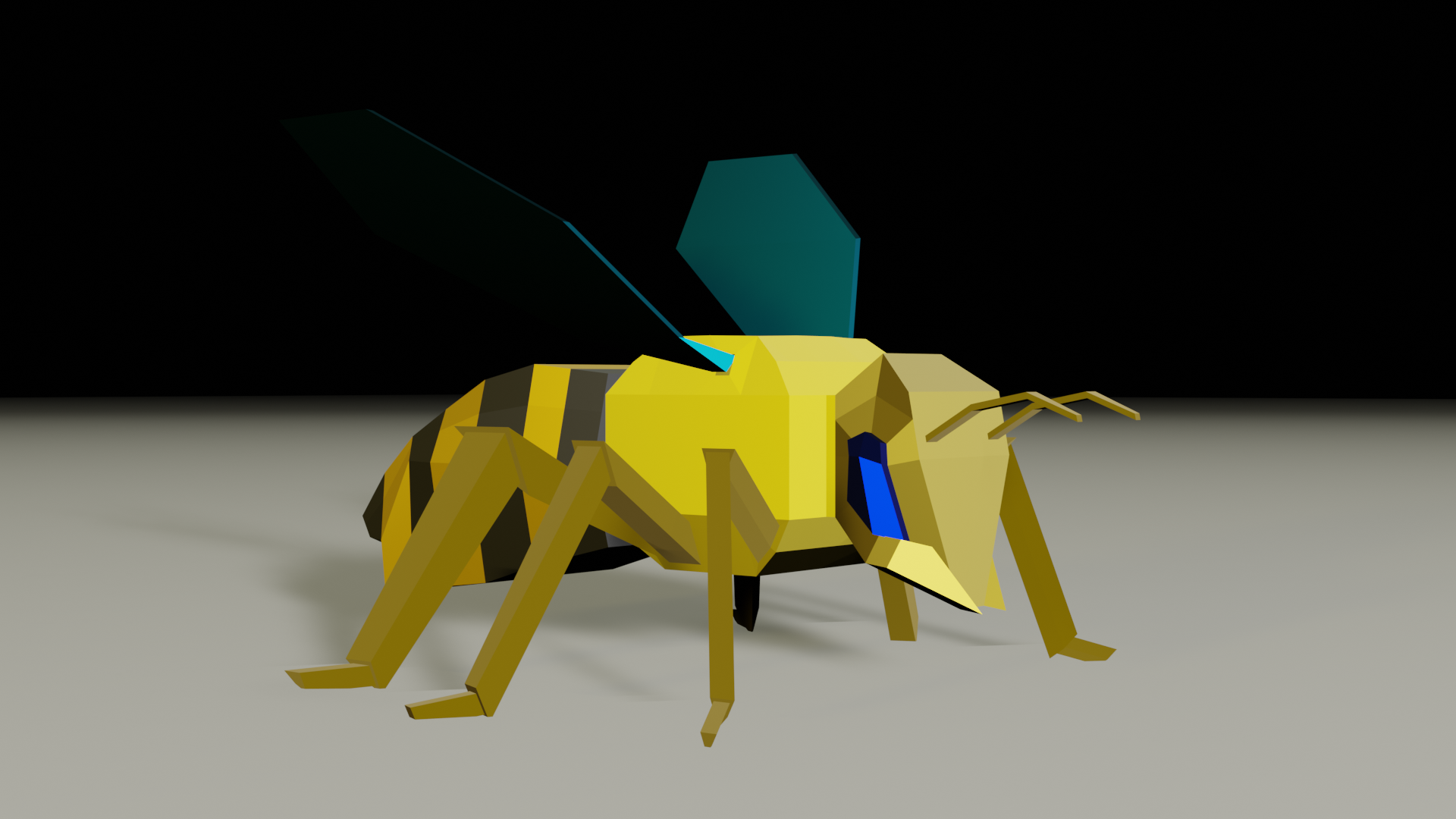 Low Poly Rigged Bee preview image 1